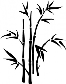 Szablon malarski Bambus 1