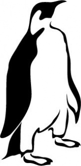 Szablon malarski Pingwin