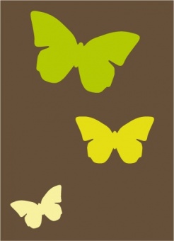 Szablon malarski z tworzywa Trzy motyle
